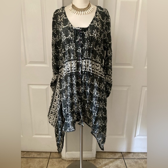 Y2K-Le Jean De Marithe Francois Girbaud Free Spirit Dress Size Small - Picture 1 of 11